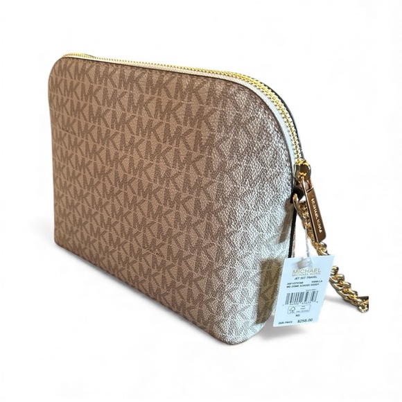 Michael Kors Vanilla and Gold Crossbody Bag - Picture 2 of 4